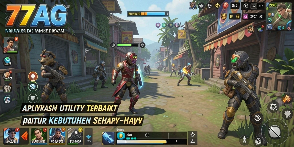 Tampilan antarmuka pengguna 77AG menunjukkan kemudahan penggunaan aplikasi Utility.