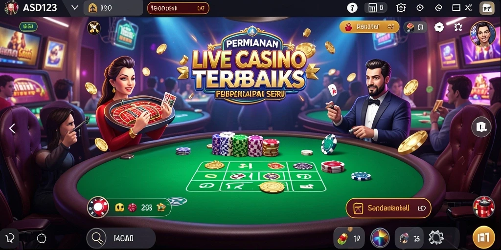 Gameplay Live Casino yang mendebarkan dengan dealer profesional.
