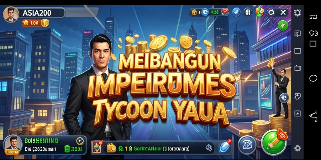 Gameplay ASIA200 menampilkan pengelolaan bisnis yang menyenangkan.