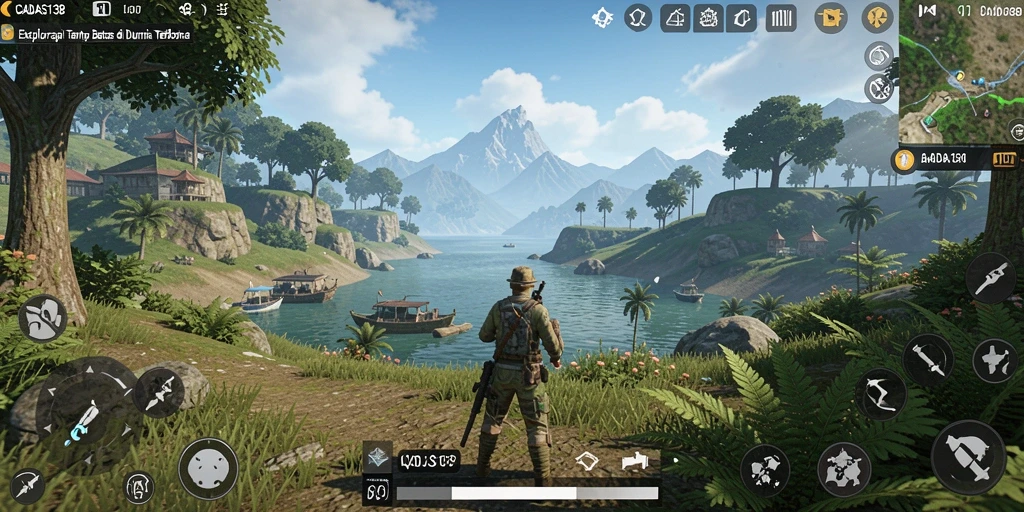 Tampilan gameplay CADAS138 yang penuh aksi dalam dunia terbuka.