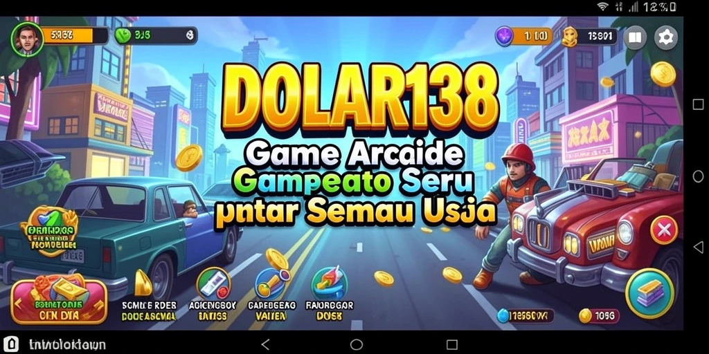 Tampilan gameplay seru dari DOLAR138 dalam suasana arcade.