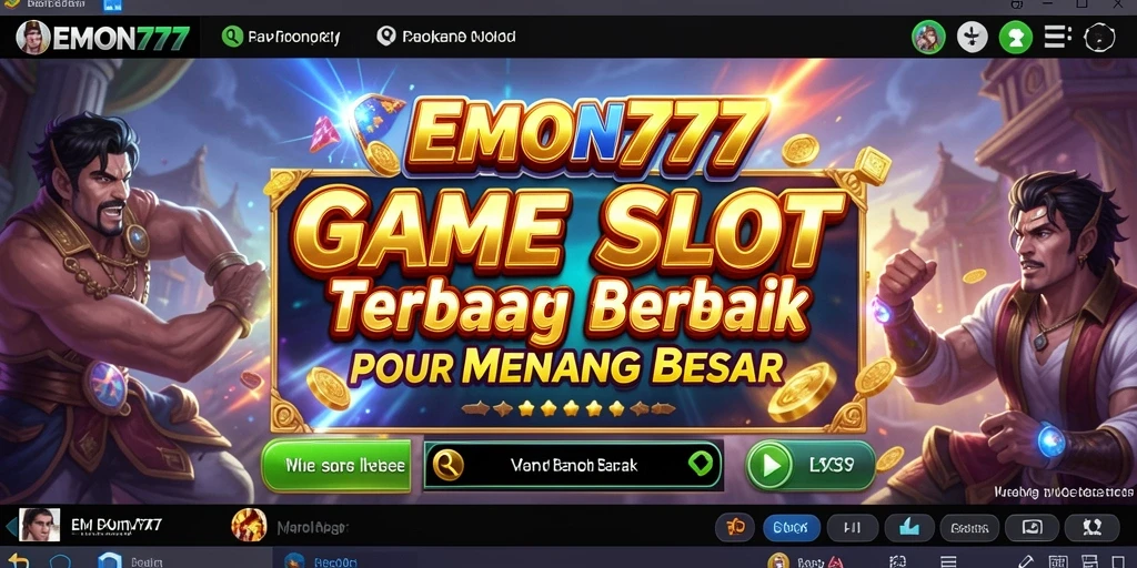 Tampilan gameplay Slot EMON777 yang menyenangkan dan mengasyikkan.