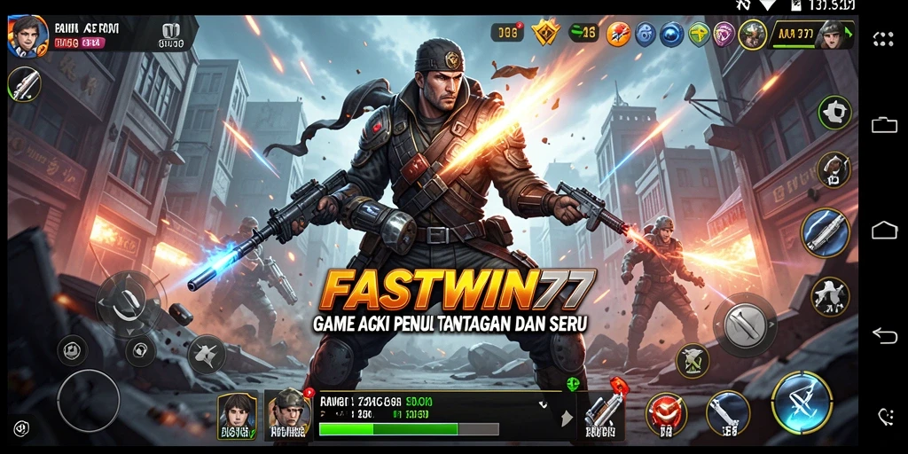 Tampilan aksi seru dalam gameplay FASTWIN77 yang mendebarkan.