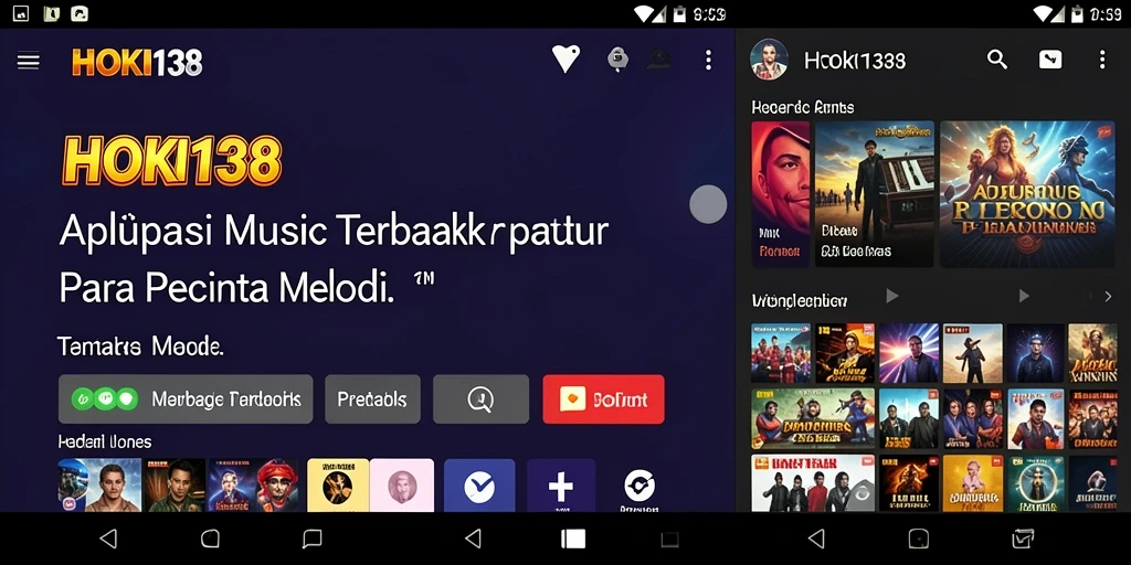 Tangkapan layar HOKI138 menampilkan gameplay musik yang interaktif dan seru.