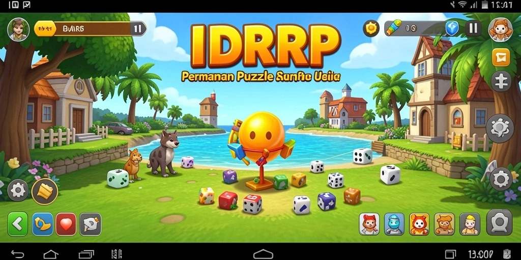 Tampilan gameplay IDRRP yang menarik dalam menyelesaikan tantangan Puzzle.