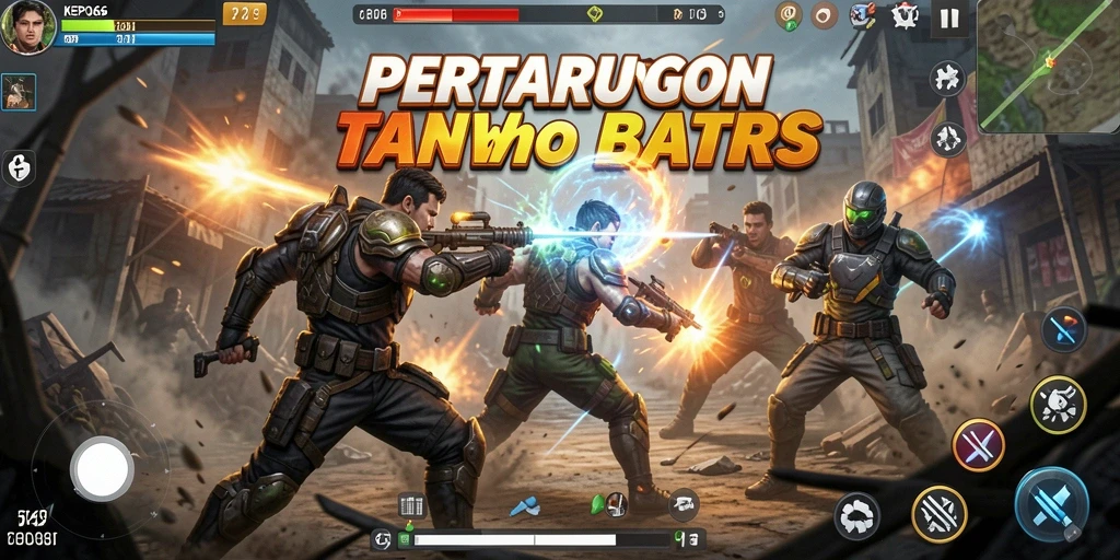 Tampilan aksi pertarungan seru dalam KEPO66 yang menampilkan karakter bertarung.