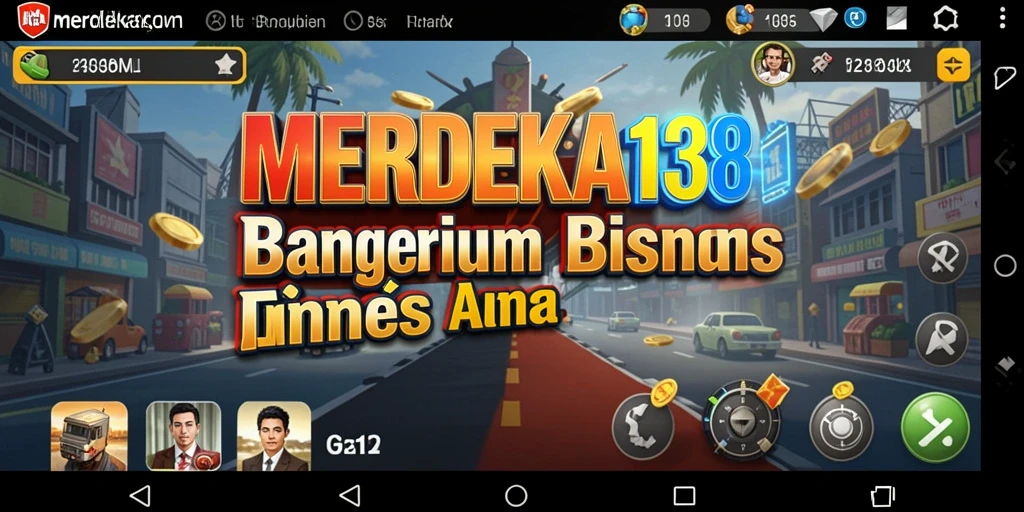 Gameplay MERDEKA138 yang seru dan penuh strategi bisnis.