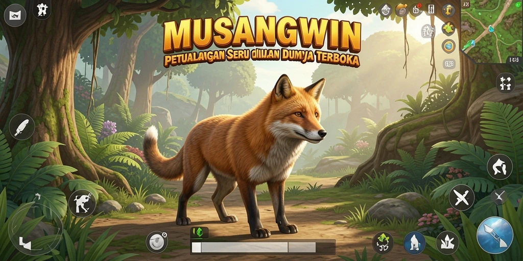 Gameplay seru dan beragam dalam dunia terbuka MUSANGWIN.