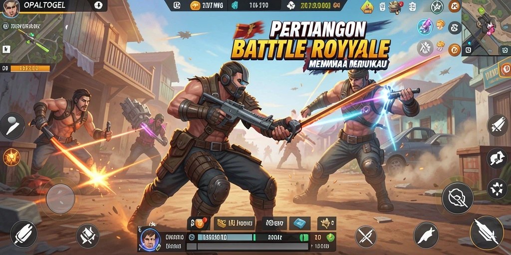 Tampilan menarik dari gameplay Battle Royale OPALTOGEL yang penuh aksi.