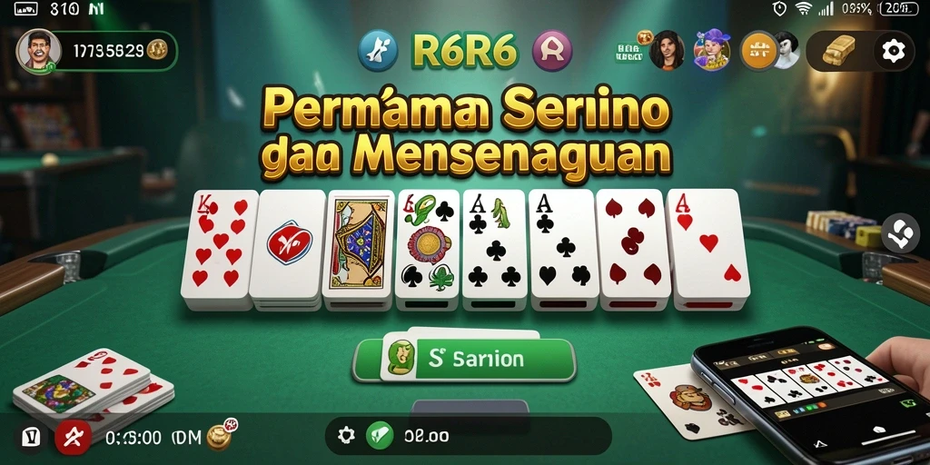 Tampilan permainan Domino yang seru dan interaktif.