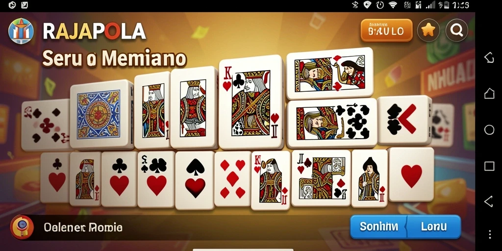 Screenshoot utama RAJAPOLA menampilkan gameplay domino yang seru.
