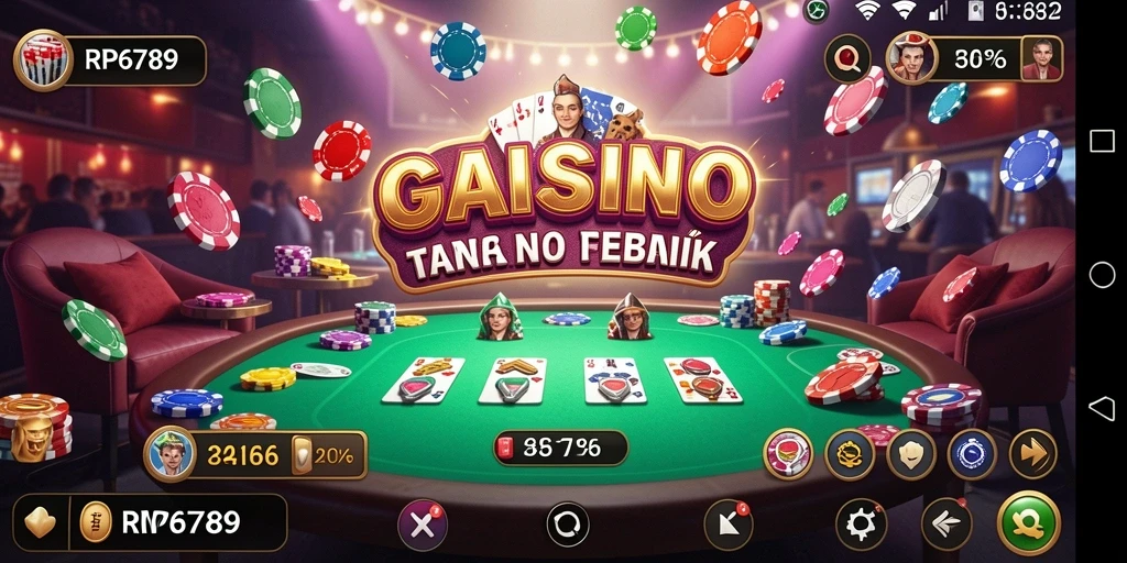 Tampilan menarik gameplay Kasino di RP6789 yang memukau.